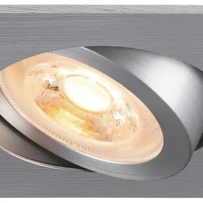 Downlight LED SLV NEW TRIA 68 GU10 1×10W REG 82×82mm argento 