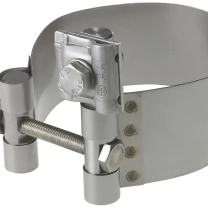 Collare per tubi Flury RE 36 acciaio inossidabile A4, tubo max.Ø 120mm 