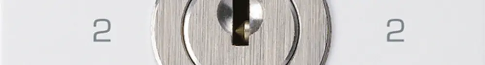Intérieur interrupteur à clé kallysto 3/1L blanc avec serrure Kaba 8 