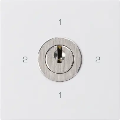 Intérieur interrupteur à clé kallysto 3/1L blanc avec serrure Kaba 8 
