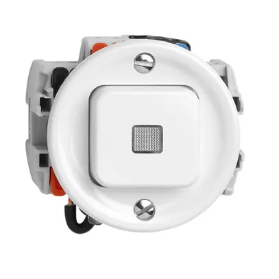 Contact poussoir lum. A-R/1L FH blanc LED jaune pour combinaison AP X 