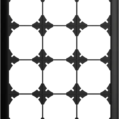UP-Kopfzeile EDIZIOdue SNAPFIX® 4×3 vertikal 208×268mm schwarz 