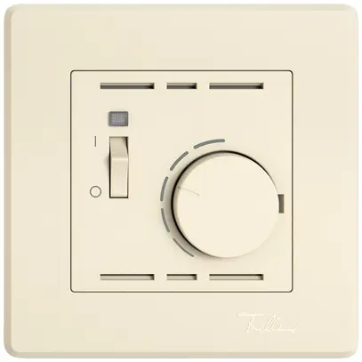 Termostato ambiente INC EDIZIO.liv SNAPFIX® con interruttore 230VAC 50Hz cr 