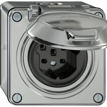 Presa AP ELEMENT SNAPFIX® 1×tipo 25 16A 440V con coperchio IP20 all 