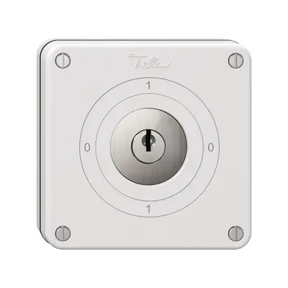 Interrupteur rotatif NUPU NEVO, 0/3L, avec serrure&2 clés, KS, 0-1-0-1, blanc 