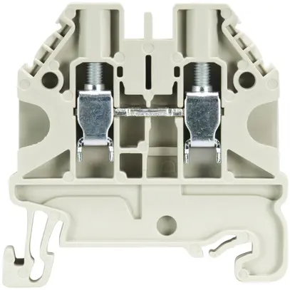 Borne de passage joignable WT 0.14…6mm² 32A 1000V 2×vis 1 ét.rail DIN 35mm gr 