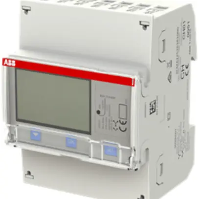 Contatore d'energia AMD ABB iBus B24 212-600, 3×6A Bronzo impulso, RS-485 METAS 