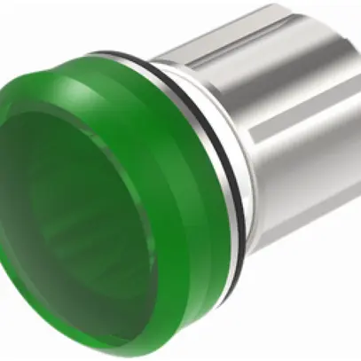 Signal lumineux INC EAO45, vert illum.multidir., métal argent 