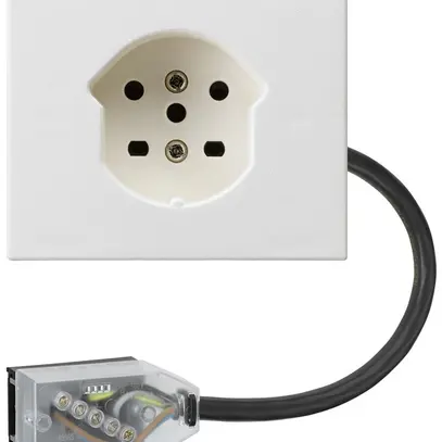 Presa INS T15 L2 bianco per cavo piatto Technofil 