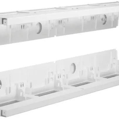 Kit partie sup./base Hager univers 4 travées cadre AP IP30 CP I 1000×160mm 2 pcs 
