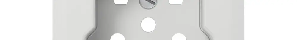 Placca frontale SIDUS Z/E per presa T15 bianco lucido 