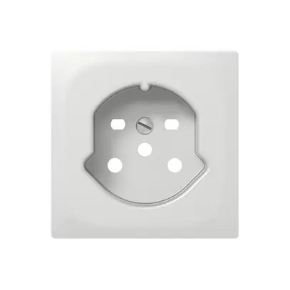 Placca frontale SIDUS Z/E per presa T15 bianco lucido 