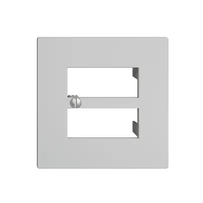 Placca frontale 4×RJ45 grigio chiaro, EDIZIOdue R&M swissline 