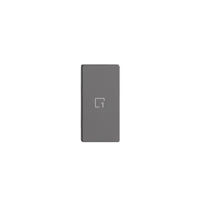 Pulsante 1/2 INC horiz. Edue Wiser simbolo scena 1 grigio scuro 