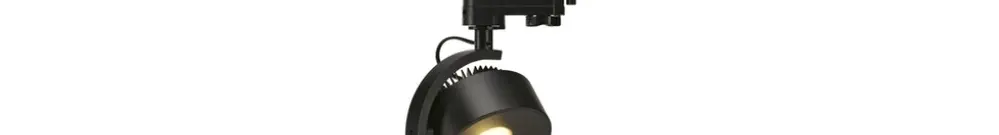 Projecteur LED KALU TRACK, 12W 800lm 3000K avec adaptateur 3-phases IP20 noir 