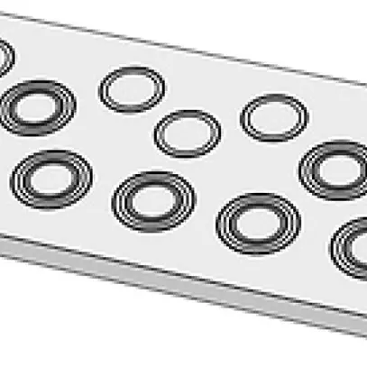 Placca passacavi per CUBO C 3×20 grd1 