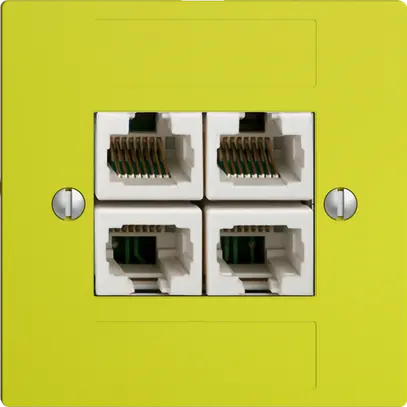Presa INC 4×RJ45/u 4P sep. EDIZIOdue lemon ITplus 