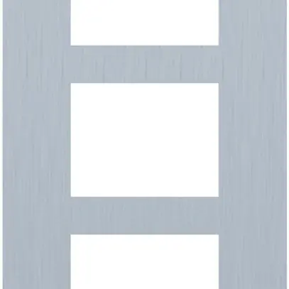 Cadre de recouvrement audio ABB-Welcome, pour 1/5 (5 modules), Al brossé 