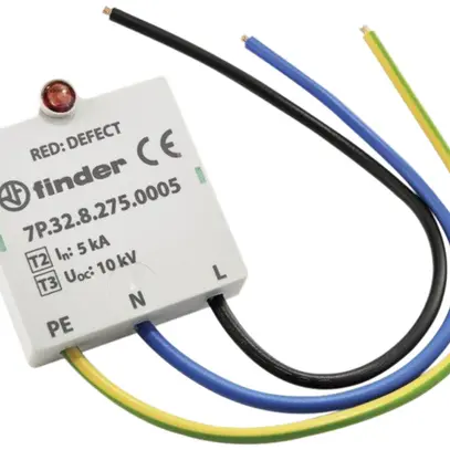 EB-Überspannungsableiter Finder Serie 7P, Typ 3, für 1-phasige TN-S-/TT-Netze 