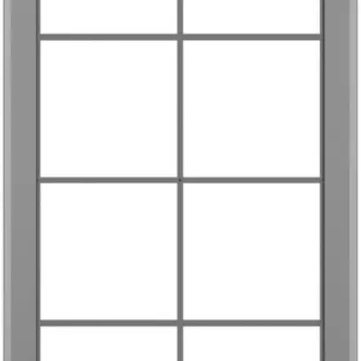 Cadre de recouvrement SIDUS 4×2 ve gris 