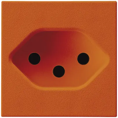 Plaque frontale Hager type 13 45×45 orange 