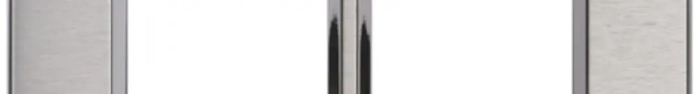Intestazione INC Legrand Arteor 1×2, orizzontale, stainless steel 