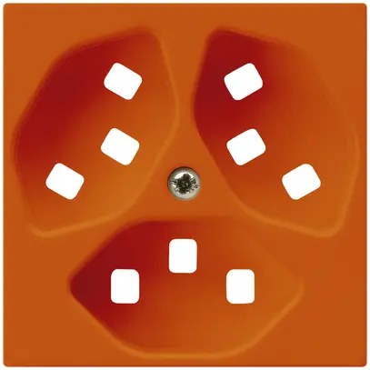 Plaque frontale pour prise Hager kallysto 3×T23 H orange 