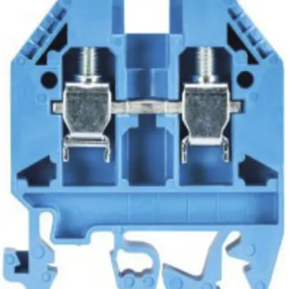 Morsetto passaggio componibile WK 0.5…10mm² 41A 1000V 2×vite 1 pi.TH35/G32 blc 