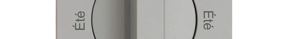 Kit di montaggio EDIZIO.liv SNAPFIX® p.interr.manop.Été-Hiver-Été-Hiver grc 