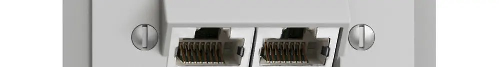 Prise INC 2×RJ45/s 4P sép.grc, EDIZIOdue ITplus 