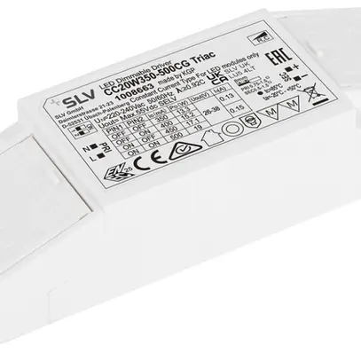 LED-Betriebsgerät SLV 13.3…19W 55V 350…500mA DIM 137.6×44×30mm 