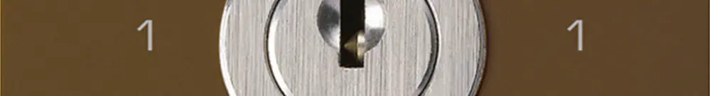Intérieur interrupteur à clé kallysto 0/2L brun avec serrure Kaba 8 