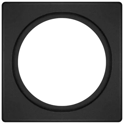 Placca di copertura LEDVANCE FRAME acciaio 100×100mm 1×Ø68mm nero 