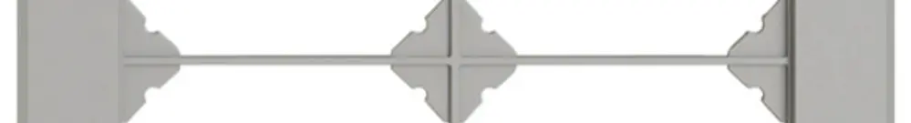 UP-Abdeckrahmen EDIZIO.liv SNAPFIX® 4×2/2×4 156×276mm hgu 