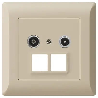 Prise multimédia ENC kallysto.line R/TV 11dB 2GHz beige 