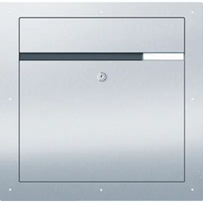 Clapet pour courrier Siedle Classic 1 module argent 466×466mm 
