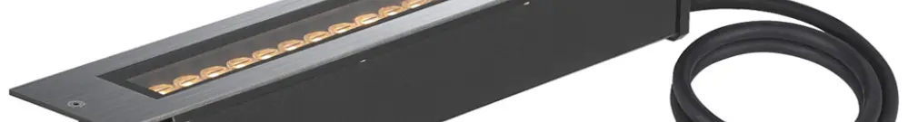 EB-LED-Bodenleuchte SLV DASAR 600 IP65 18W 2200lm 830 DALI Edelstahl 