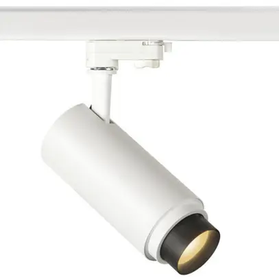 Projecteur LED SLV NUMINOS ZOOM M PHASE 20W 1650lm 2700K 15…60° 3-ph.blanc/noir 