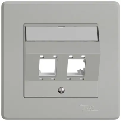 Kit di montaggio INC EDIZIO.liv SNAPFIX® per freenet cat.5e/6 2× grc 