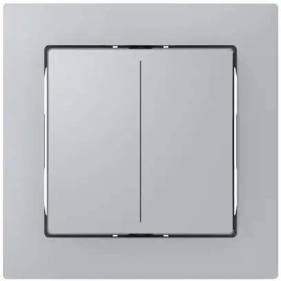 Sensore pulsante ABB Sidus KNX Basic tipo-E, 1/2, alluminio 