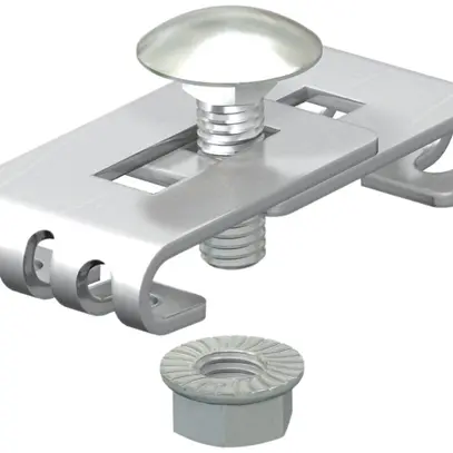 Raccordo angolare Bettermann con vite A2 M6×20mm per canale a griglia 