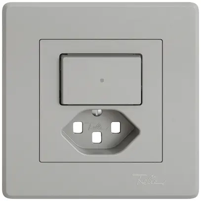 Kit di montaggio INC EDIZIO.liv SNAPFIX® p.combi.T23 c.1 tasto c.lente front.grc 