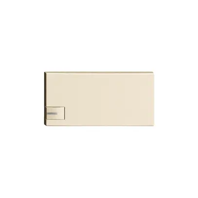 Pulsante 1/2, vuoto, 1 LED ZEP crema 
