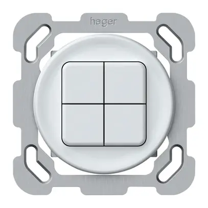 Pulsante KNX INC origin 4×tasti bianco 