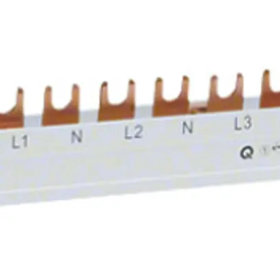 Pettine di raccordo Hager 3P+N 16mm² per alimentazione 3P+N, uscite 1P+N 58 mod. 