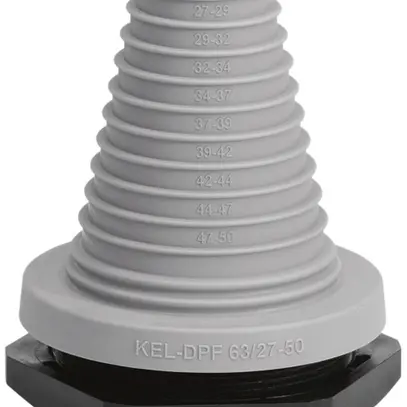 Douille passe-câble Hager 1 câble Ø23…55mm acier gris 