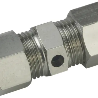 Manchon à vis droit Flury PA71 pour fil, Ø 8mm, laiton-nickelé 