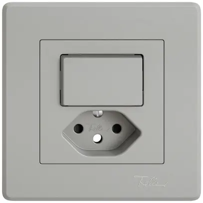 Kit di montaggio INC EDIZIO.liv SNAPFIX® combi.T13 1 tasto lent.lat.shutter grc 