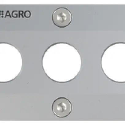 Plaque passe-câbles AGRO MCE Alu S06 3 trous 18.5…21.5mm Aluminium 