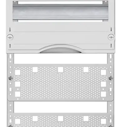 Panello Media ABB, con 3 file DIN, altezza 2, 6 file per distributore vuoto 